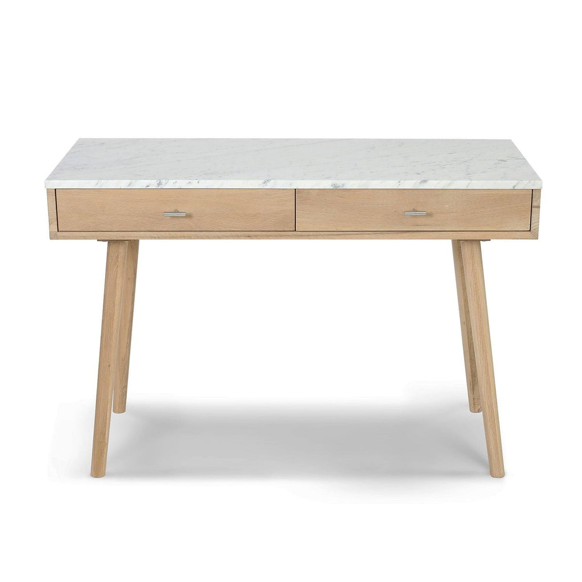 Black Marble White Writing Desk R7869