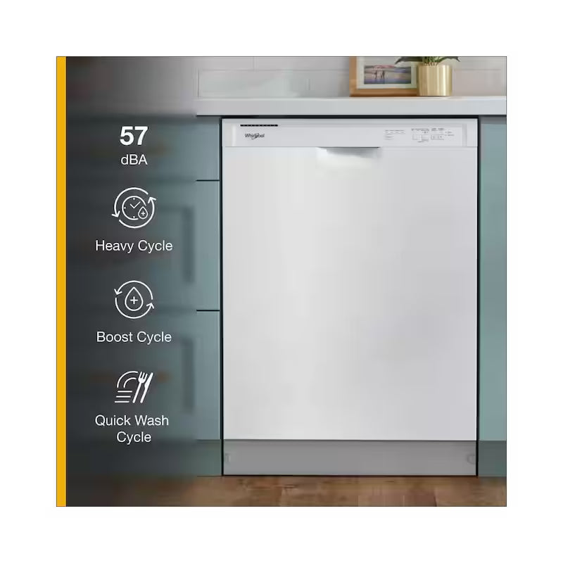 White 24 in. Built-In Tall Tub Dishwasher with 4-Cycles C9925