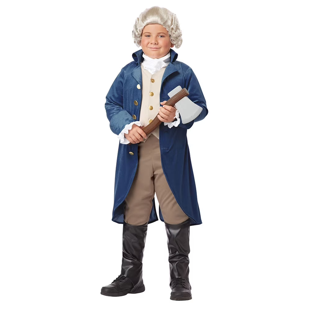 American Revolution General George Washington Boy's Costume X-Large 12-14 D239730