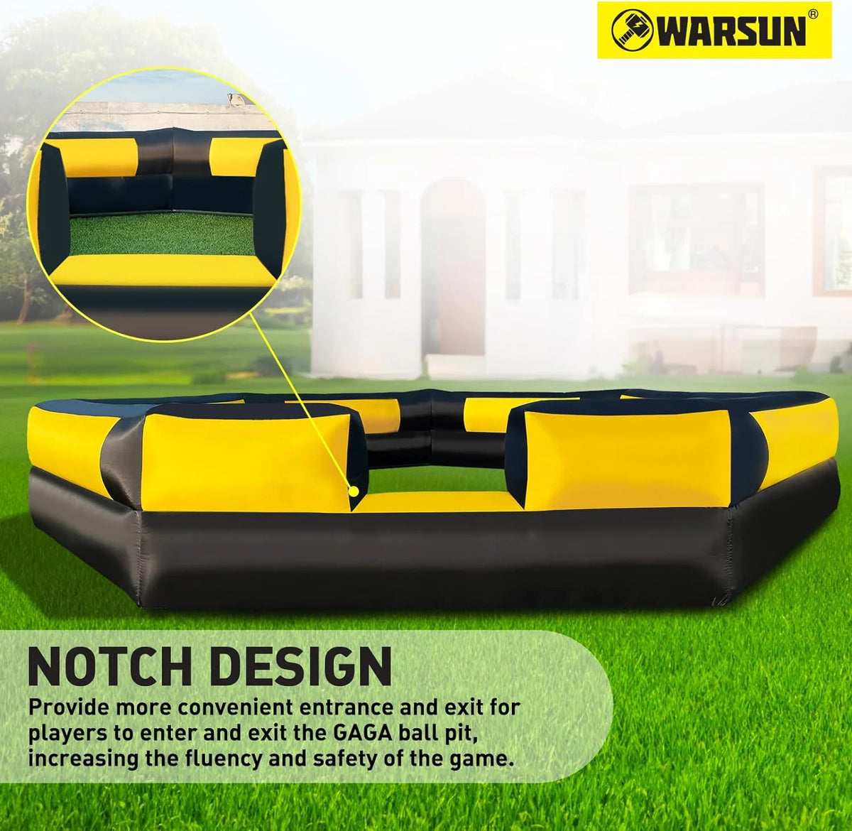 15FT Inflatable Gaga Ball Pit with Blower N546532
