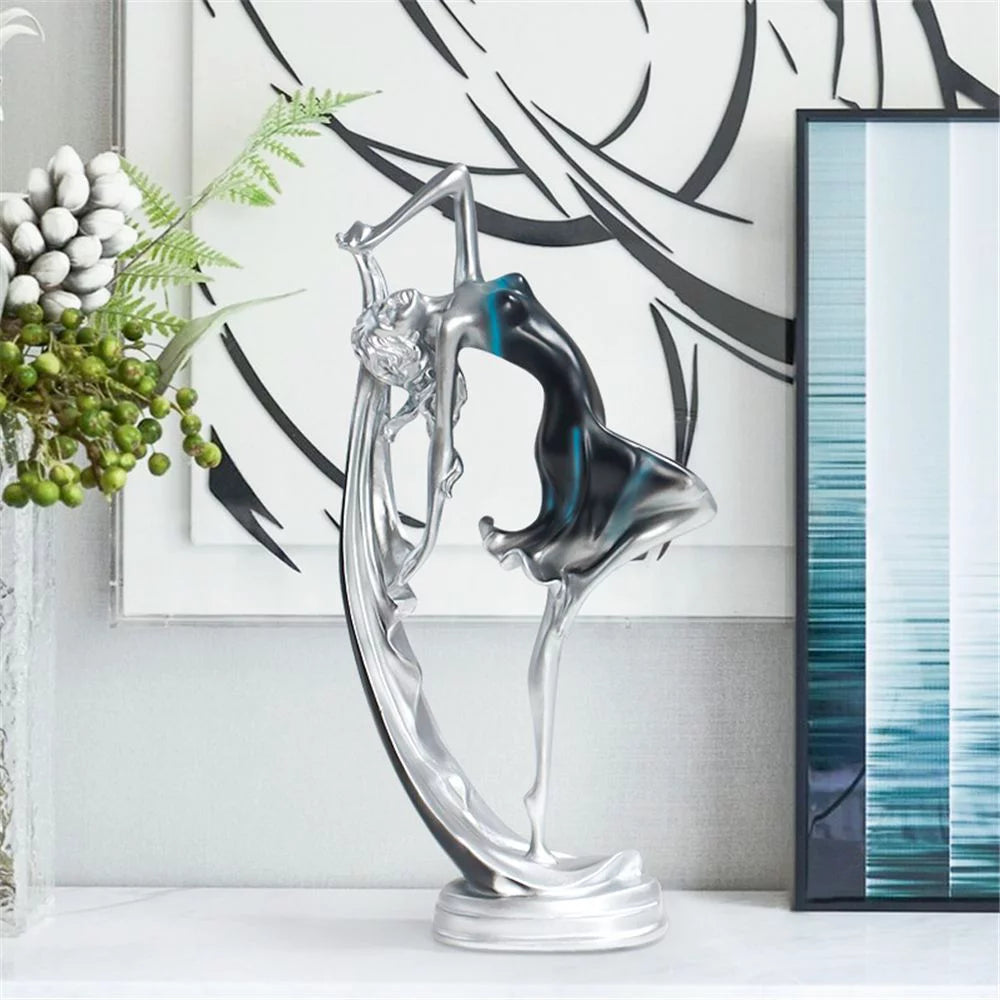 Modern Art Dancing Girl Resin Statue H7231