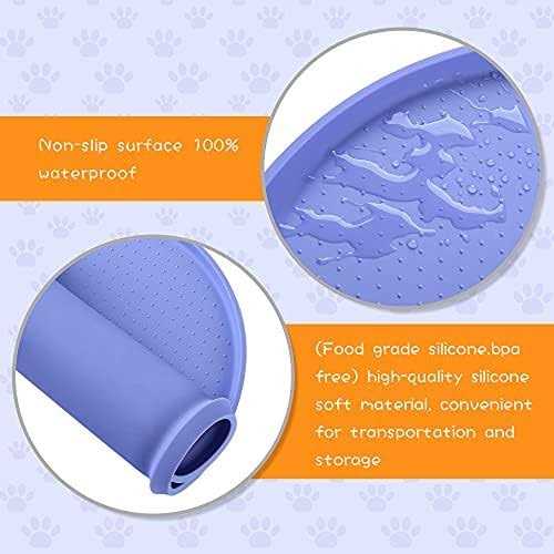 Silicone Dog Food Mat Waterproof Raised Edges Y183