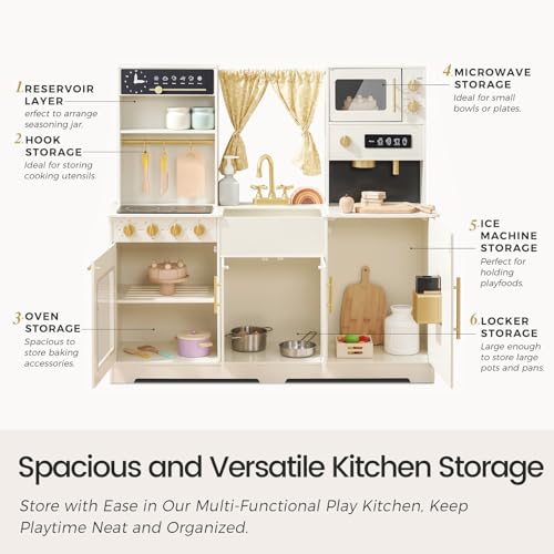 Wooden Play Kitchen Set I5864