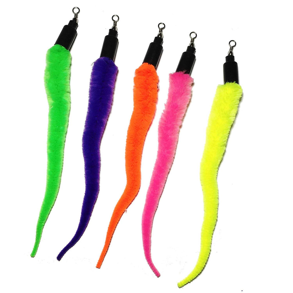 5 Piece Replacement Pack of Worms for Cat and Kitten Toy Wands R89989