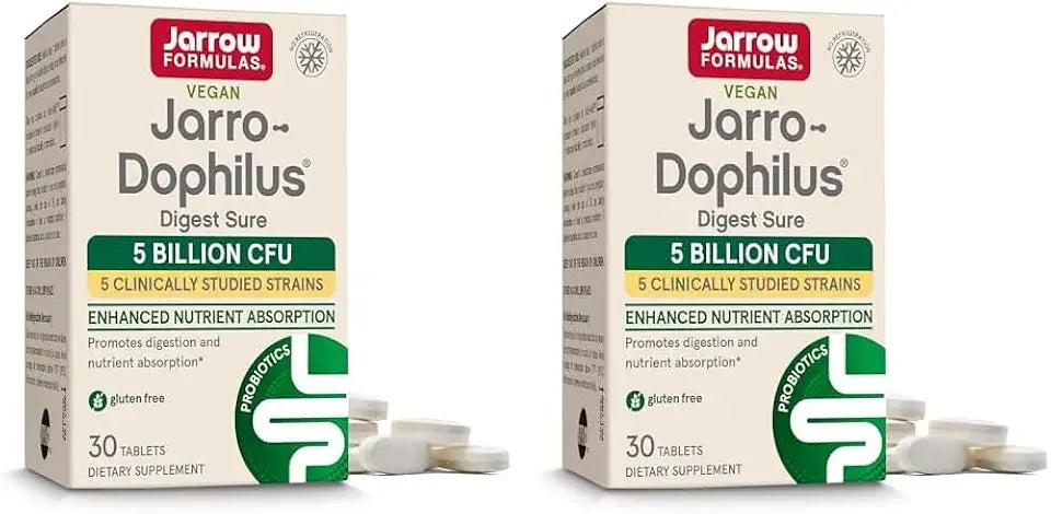 Probiotics Supplement 5 Billion CFU Digestive Enzymes 30 Bilayer Tablets H8244