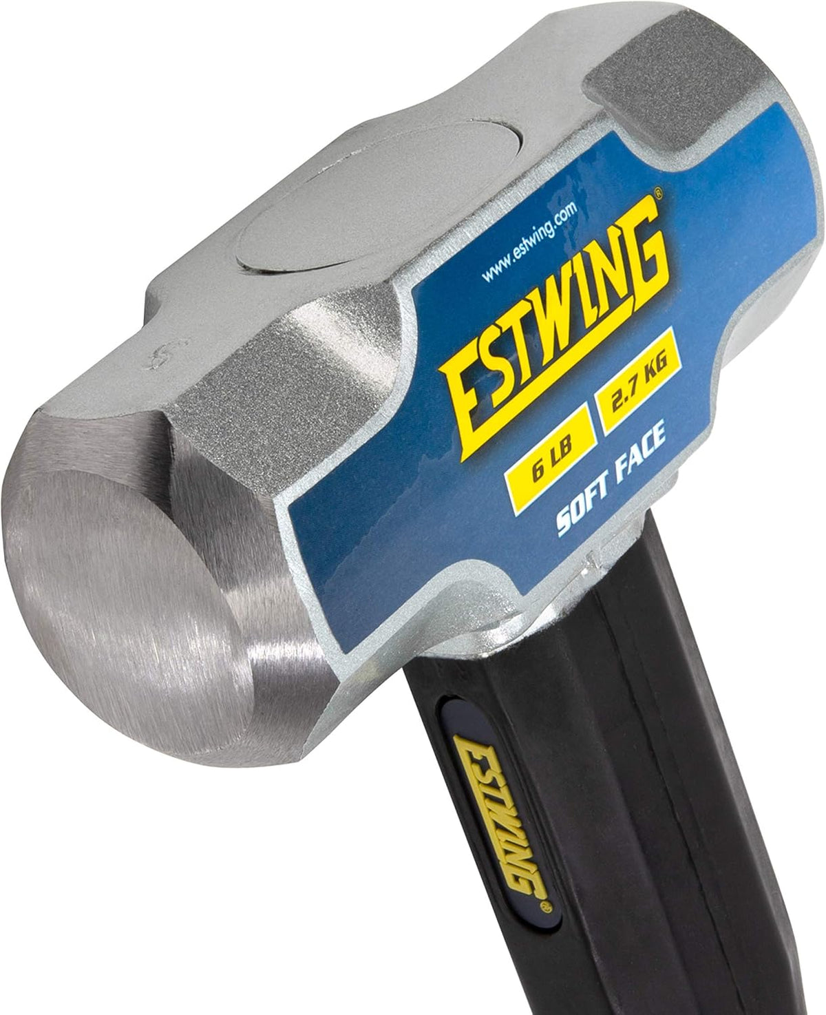 6-Pound Soft Face Sledge Hammer with Vulcanized Rubber Overlay D523929