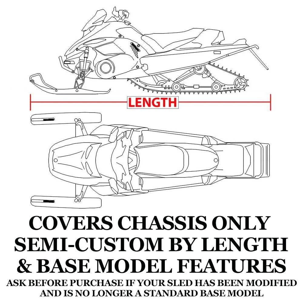 Trailerable 600 Denier Snowmobile Cover G8952