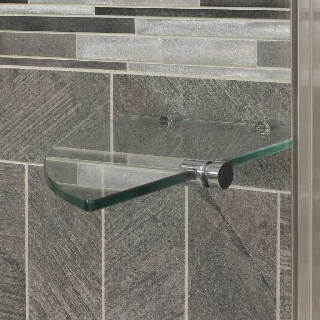 Chrome 34-35W x 72H Pivot Swing-Out Shower Door T591