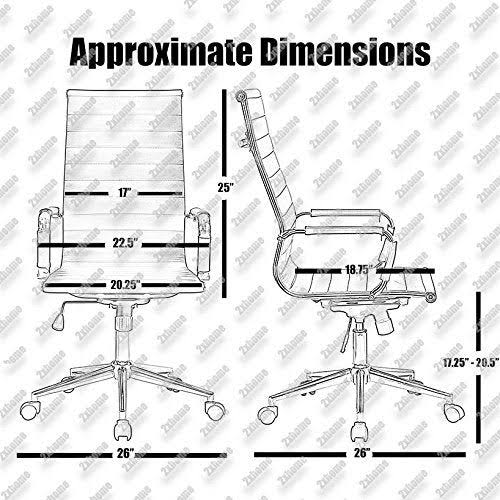 White Ergonomic High Back PU Leather Swivel Office Chair F875