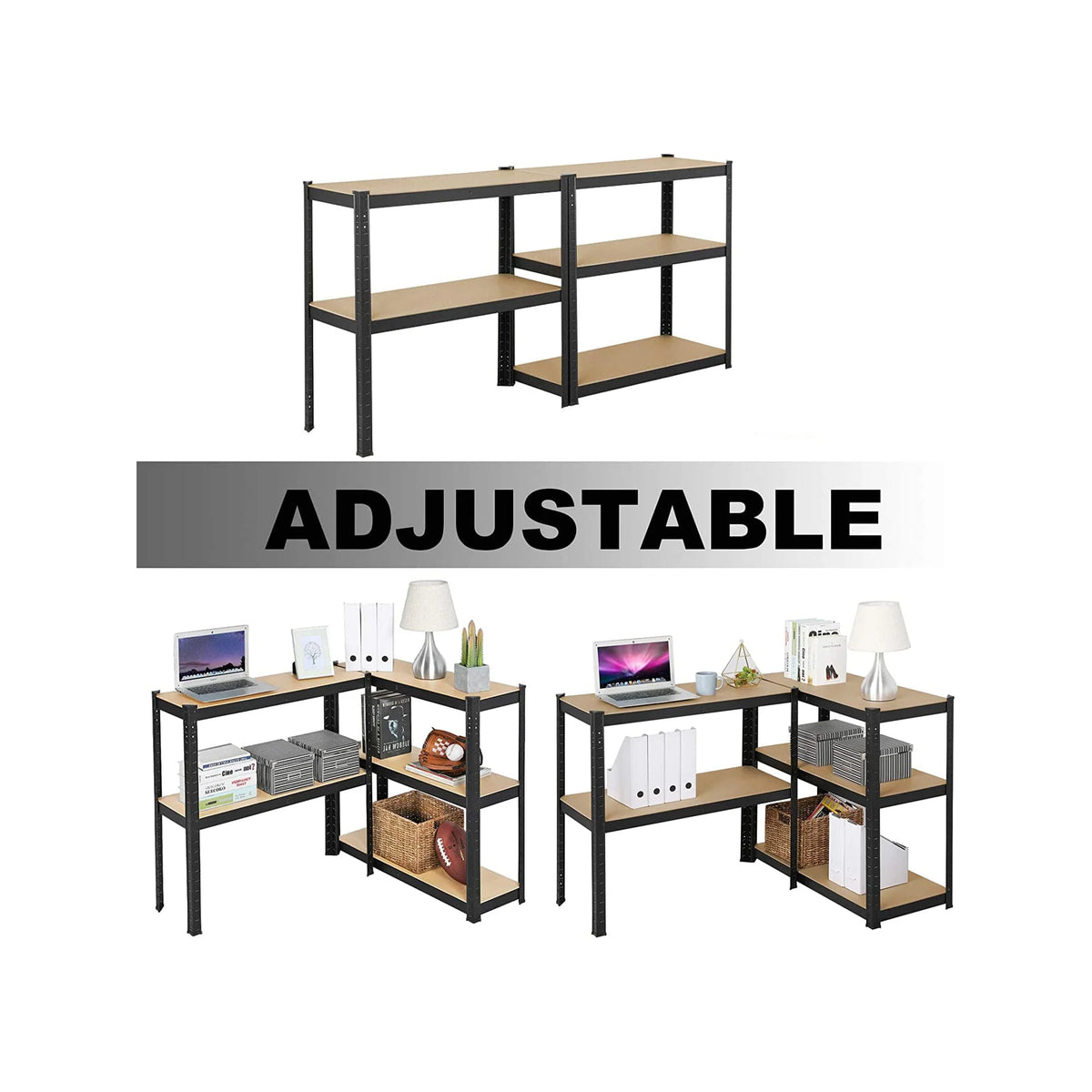 150 x 70 x 30cm 5 Tier Boltless Garage Shelving Unit E54123