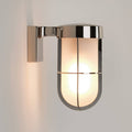 Polished Nickel Wall Light with Frosted Glass C35698