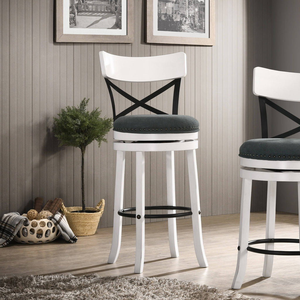 Set of 2 Swivel Barstools Q137331