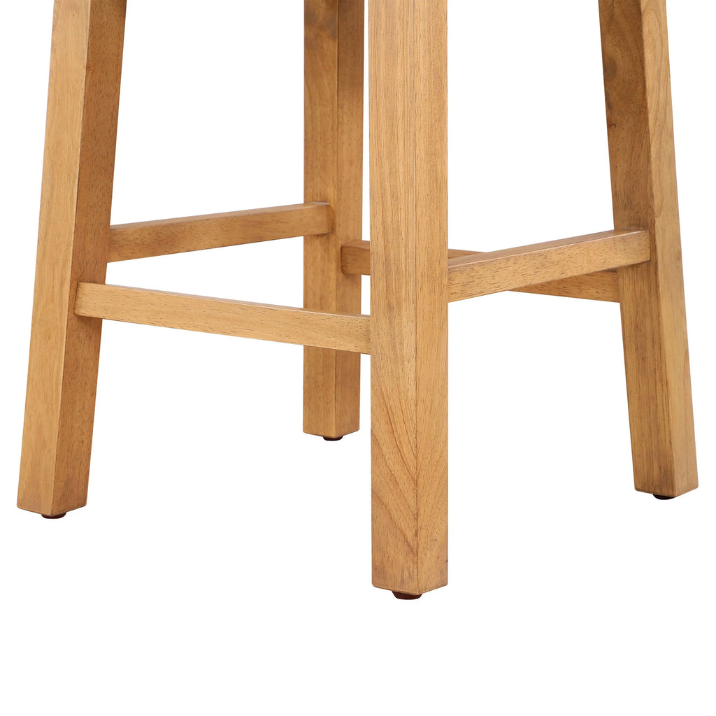 Round Side Table with Solid Wood Frame F4170