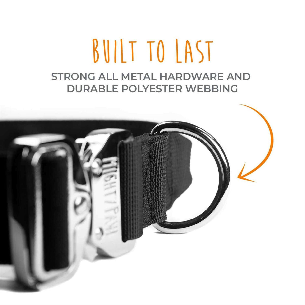 Heavy Duty Dog Collar with Metal Buckle H673