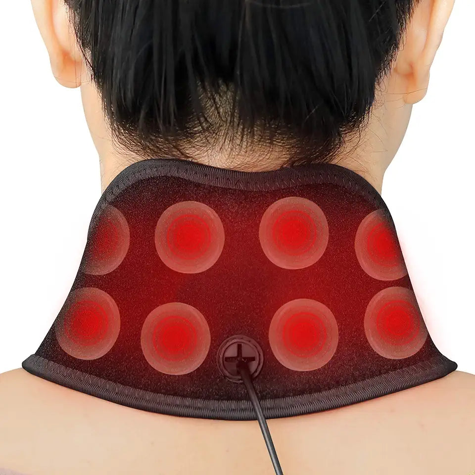 Jade Infrared Neck Heating Pad with 8 Jade Stones X4174