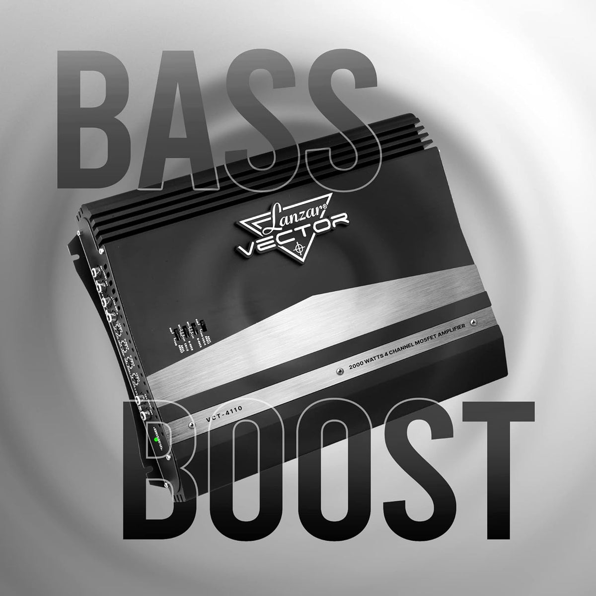 4 Channel 2000 Watt Bridgeable MOSFET Car Audio Amplifier W7838