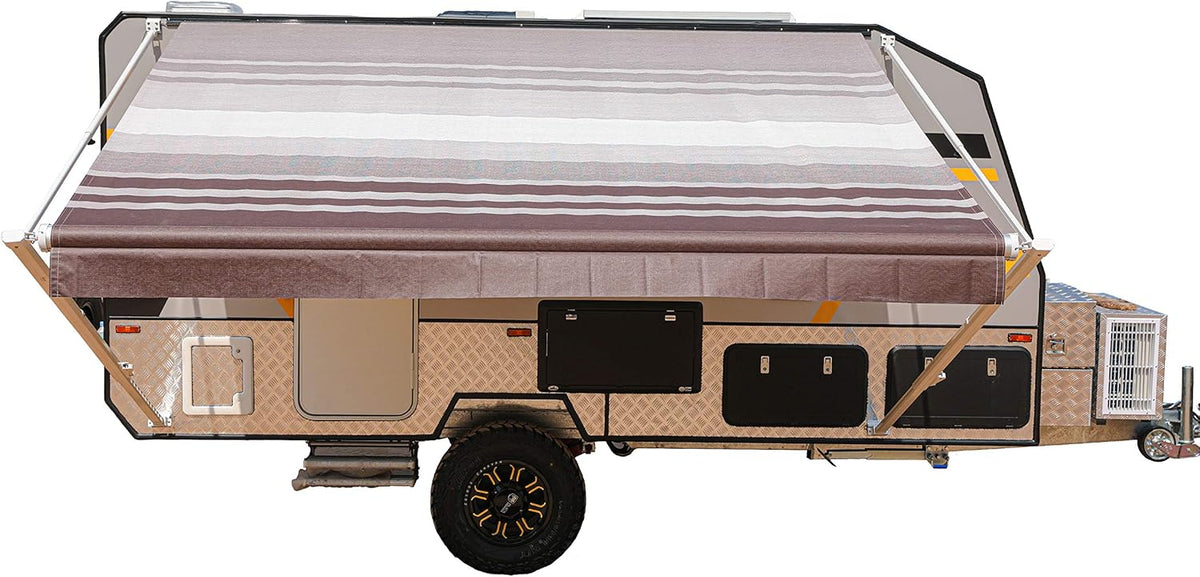 Blue Fade 13 x 8 Ft Retractable RV Trailer Awning C901389