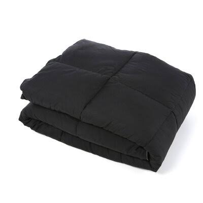 Reversible Comforter Black Grey Twin Twin XL I661568