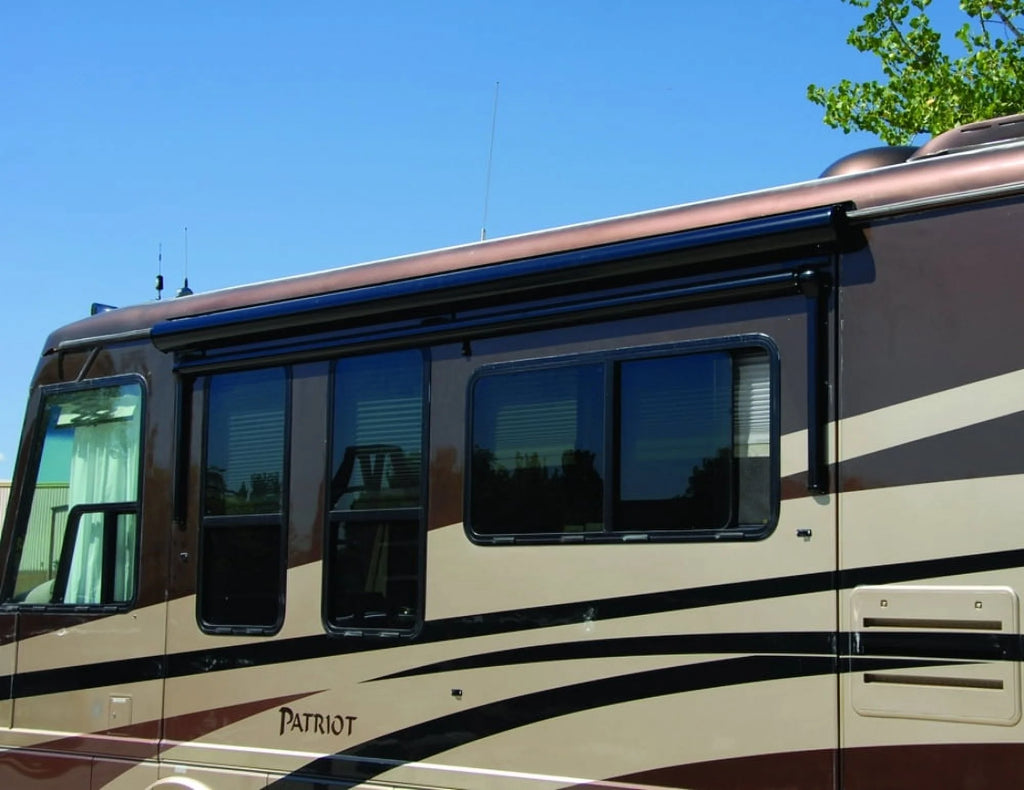 Black Solid RV Slide-Out Automatic Awning R41064