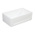 30 In. Apron Front Farmhouse Single Bowl Kitchen Sink, Matte White E881501
