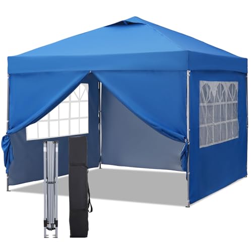 10x10ft Pop-up Canopy Tent with 4 Removable SideWalls G243