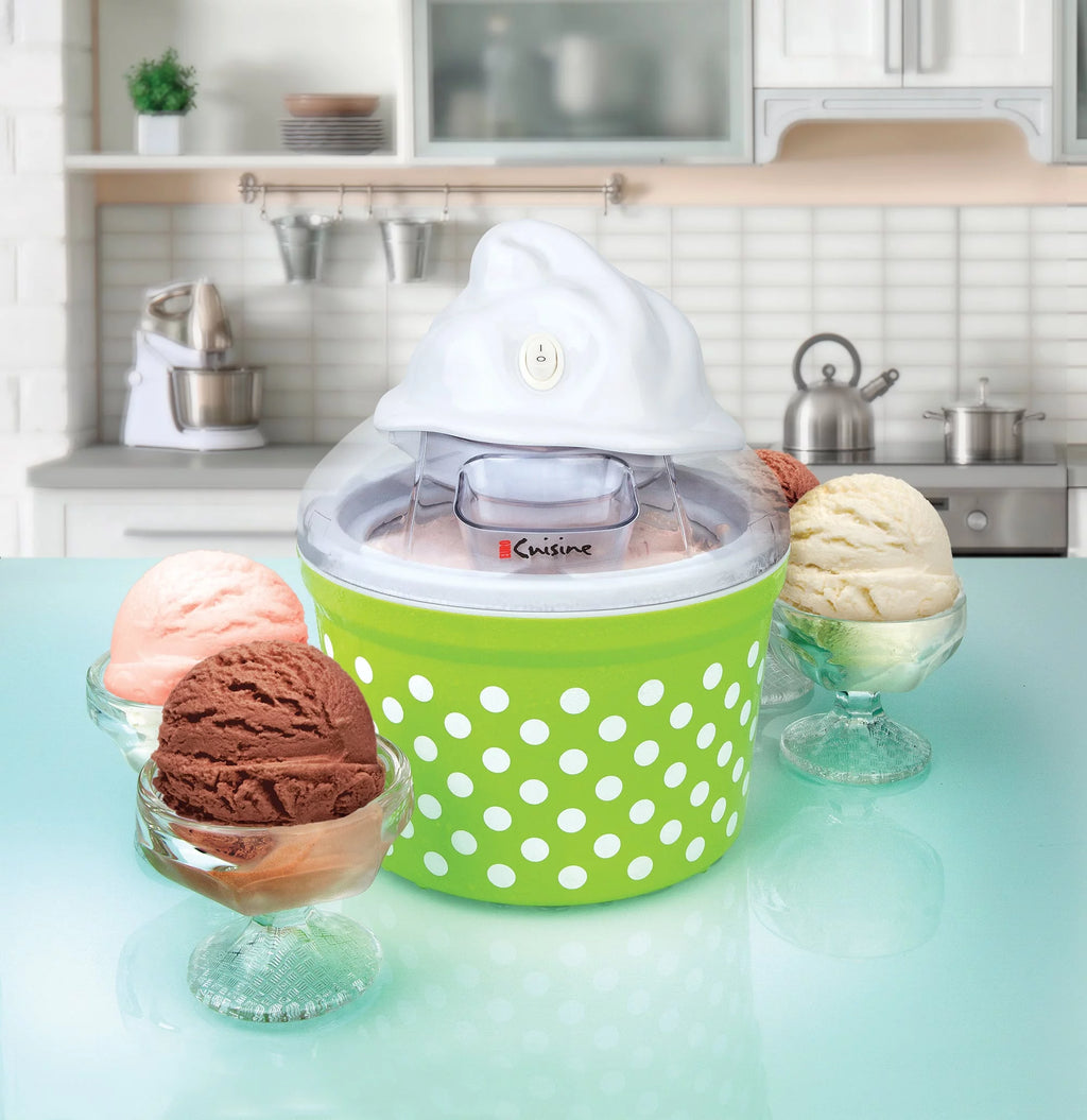 Automatic Ice Cream, Sorbet & Frozen Yogurt Maker with 4 Glass Cups W870
