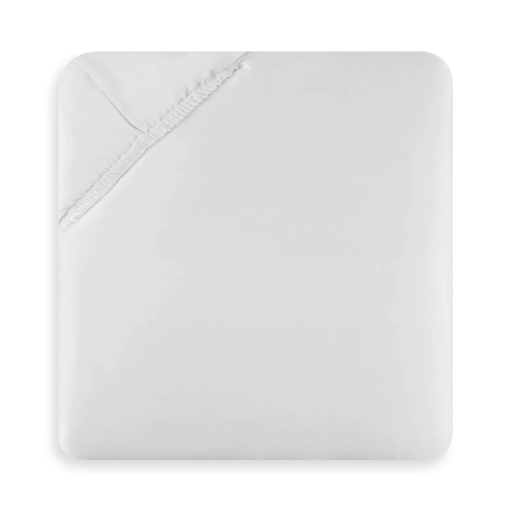 Grey Twin Cotton Fitted Sheet D377648