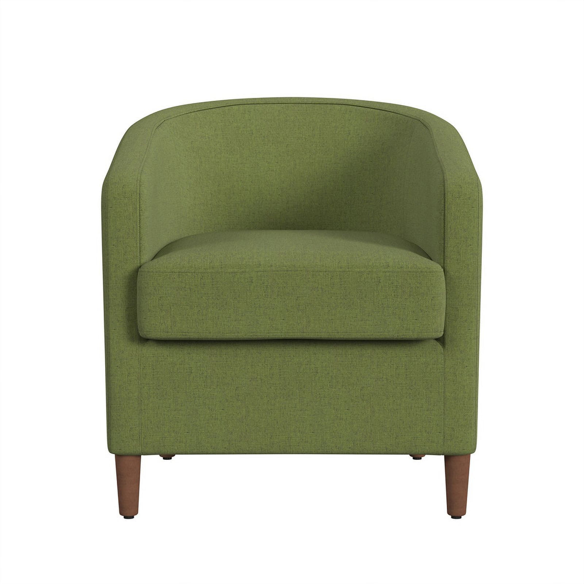 Olive Green Barrel Accent Chair Q289
