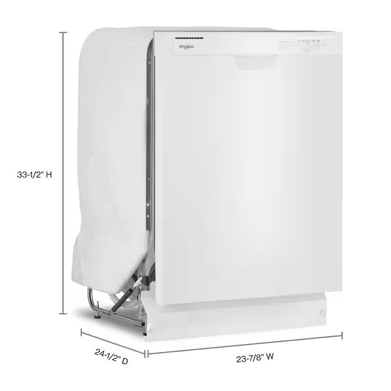 White 24 in. Built-In Tall Tub Dishwasher with 4-Cycles C9925