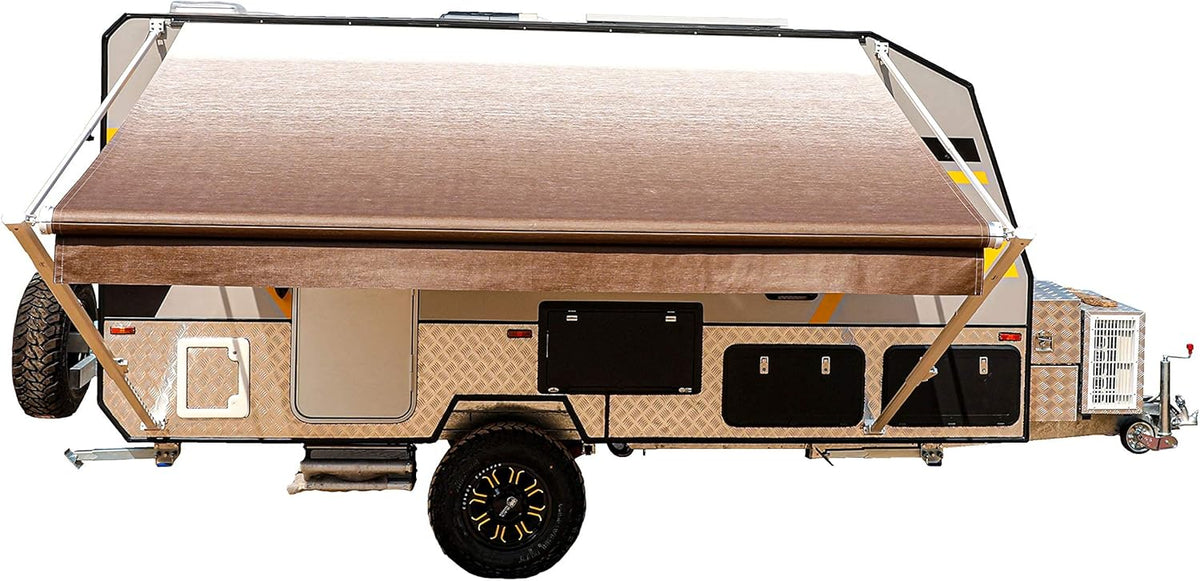 Blue Fade 13 x 8 Ft Retractable RV Trailer Awning C901389