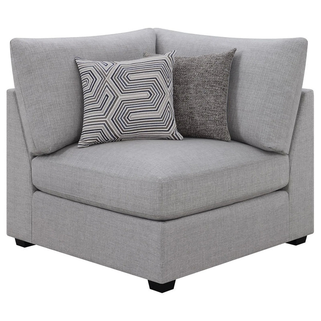 5-piece Fabric Upholstered Modular Sectional Gray B340