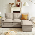 Green Convertible Sectional Sofa F701