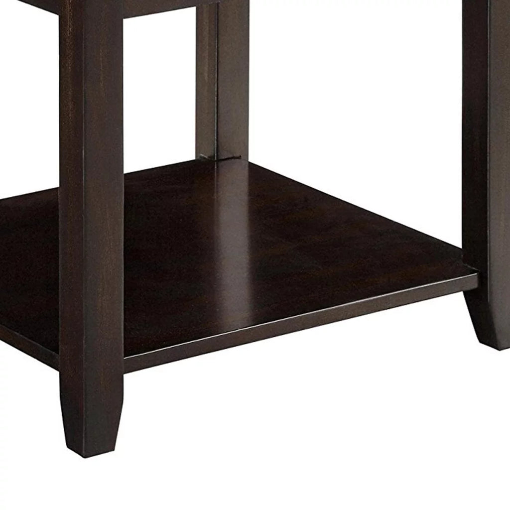 Walnut 1-shelf End Table U936718