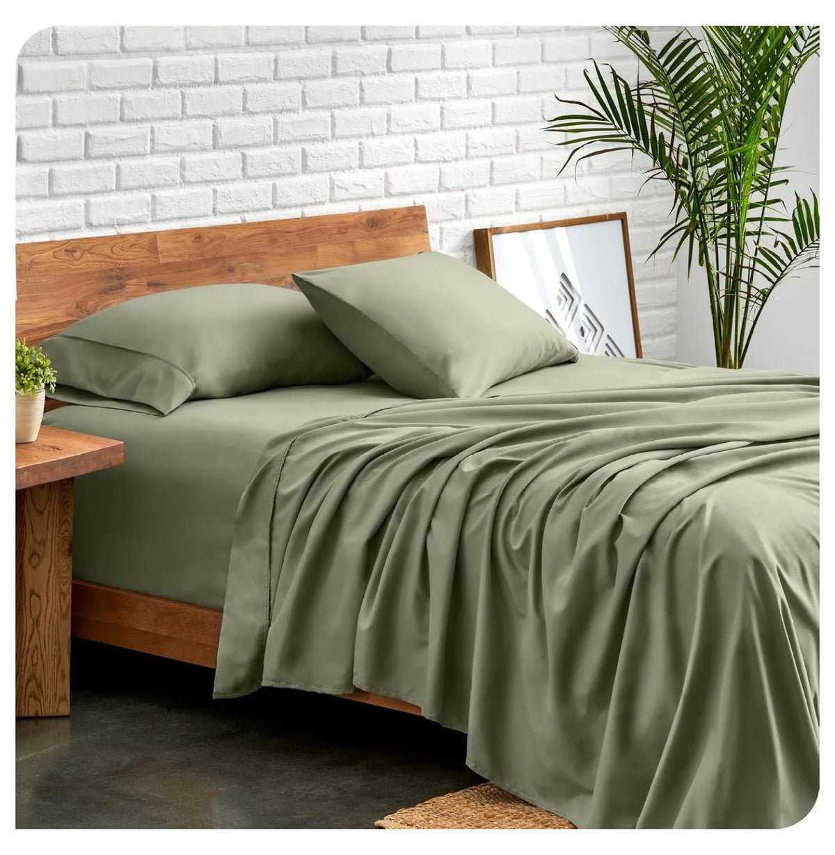 Split King 5 Piece Microfiber Bed Sheet Set with Deep Pockets O73143