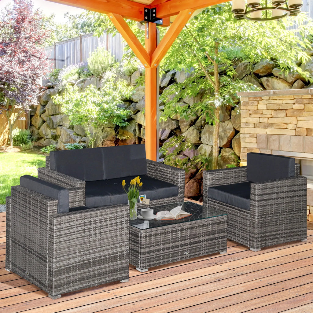 Rattan Wicker Chair Wooden Greenhouse J213294