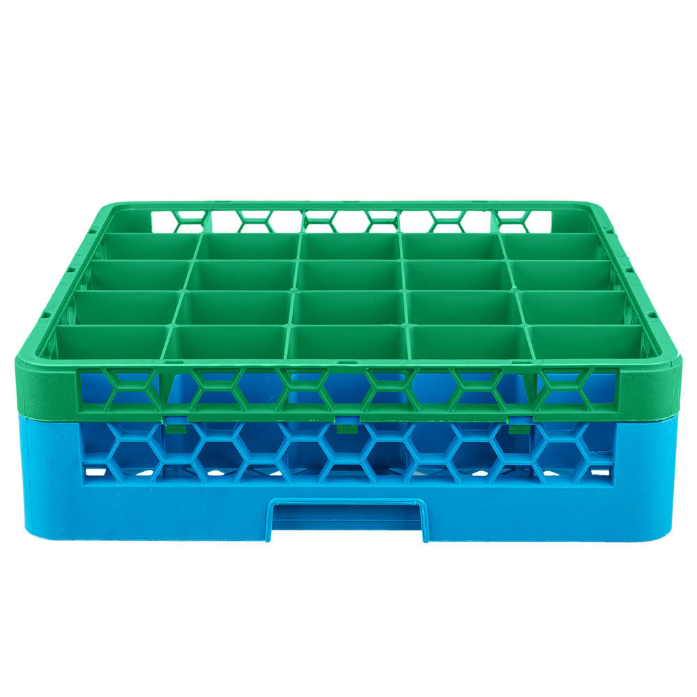 Green Color-Coded Glass Rack with 1 Extender Y861