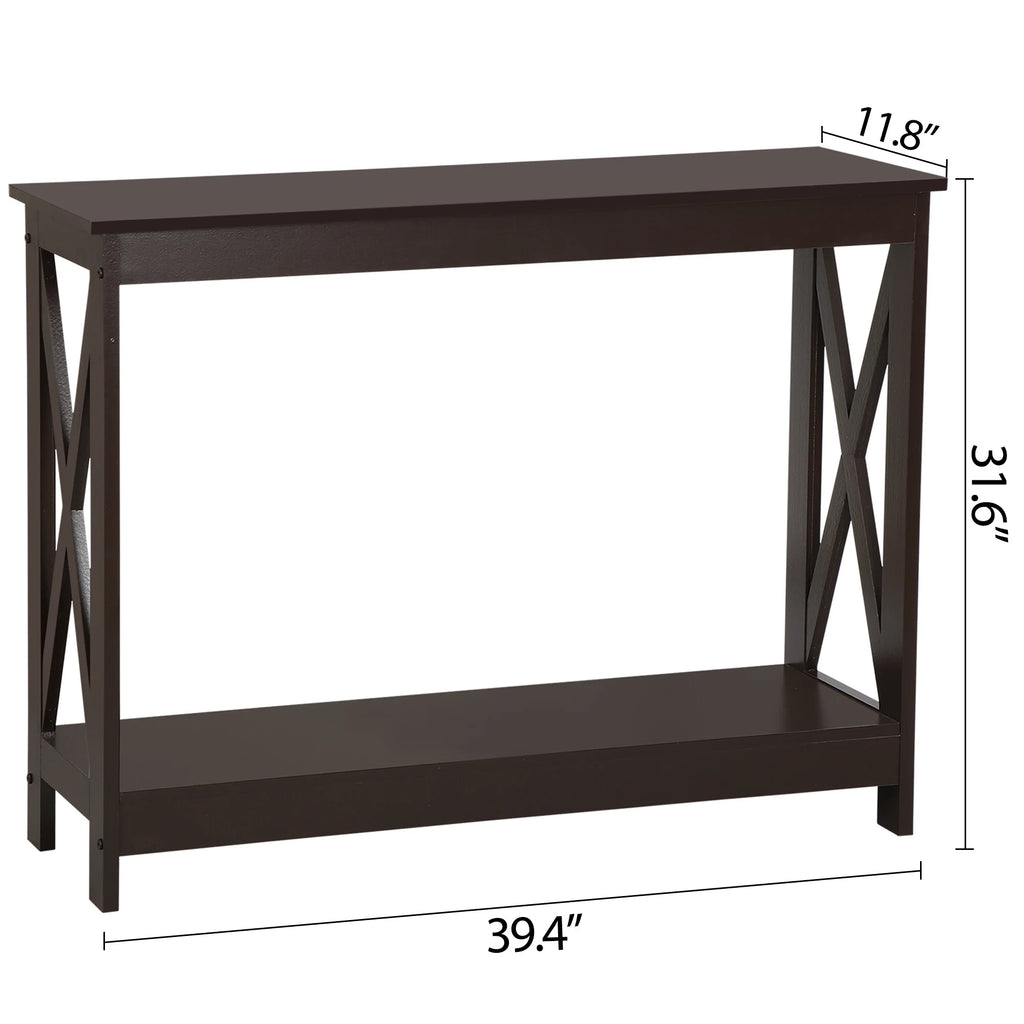 Brown Wallmount Console Table Z675766
