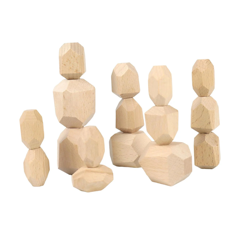 Wooden Stacking Stones Building Blocks N109998