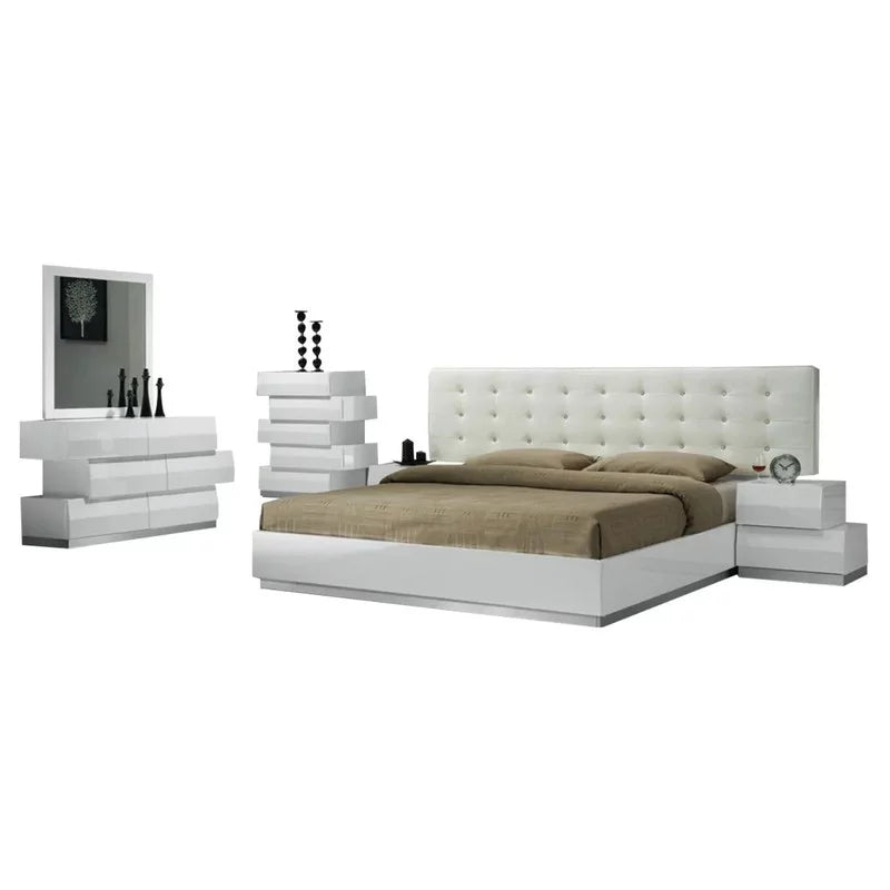 White Queen 3-Piece Bedroom Set T551