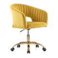 Yellow Velvet Upholstered Task Chair E102