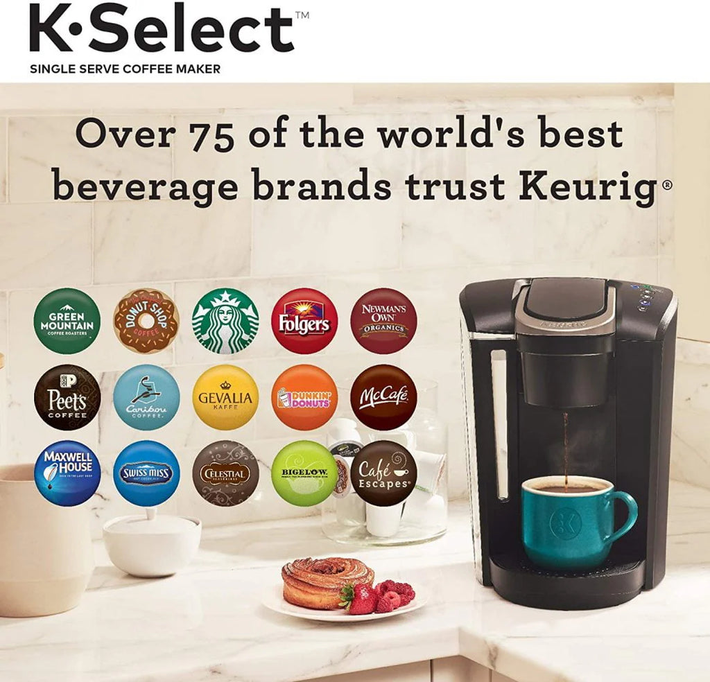 Single Serve K-Cup Pod Coffee Maker, Matte Black P396