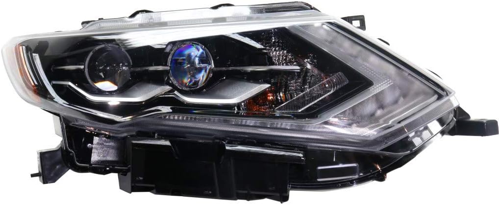 Nissan Rogue Headlight Assembly 2017 2018 Passenger Side LED C2042