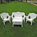 Wicker Resin Patio Conversation Set - Seats 4 Q145024