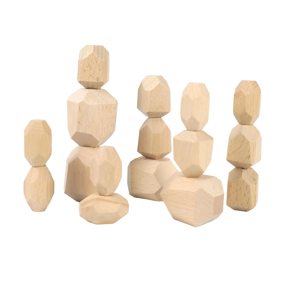 Wooden Stacking Stones Building Blocks N109998