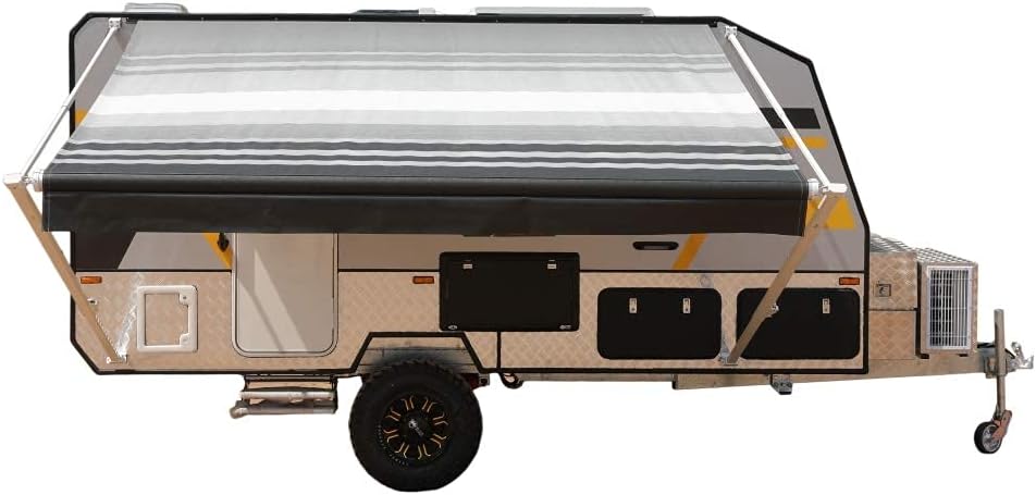 Blue Fade 13 x 8 Ft Retractable RV Trailer Awning C901389