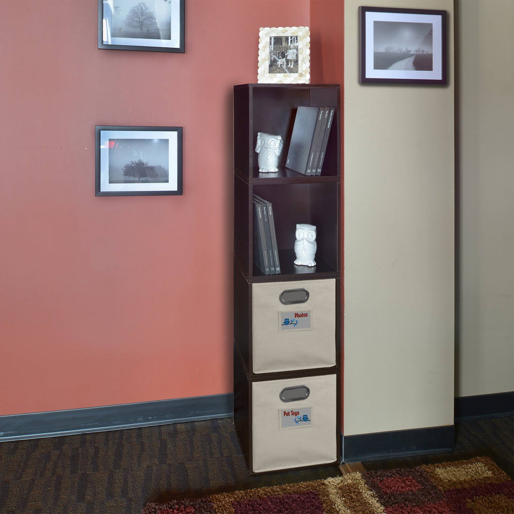 4 Cubes and 2 Canvas Bins Storage Set F1886