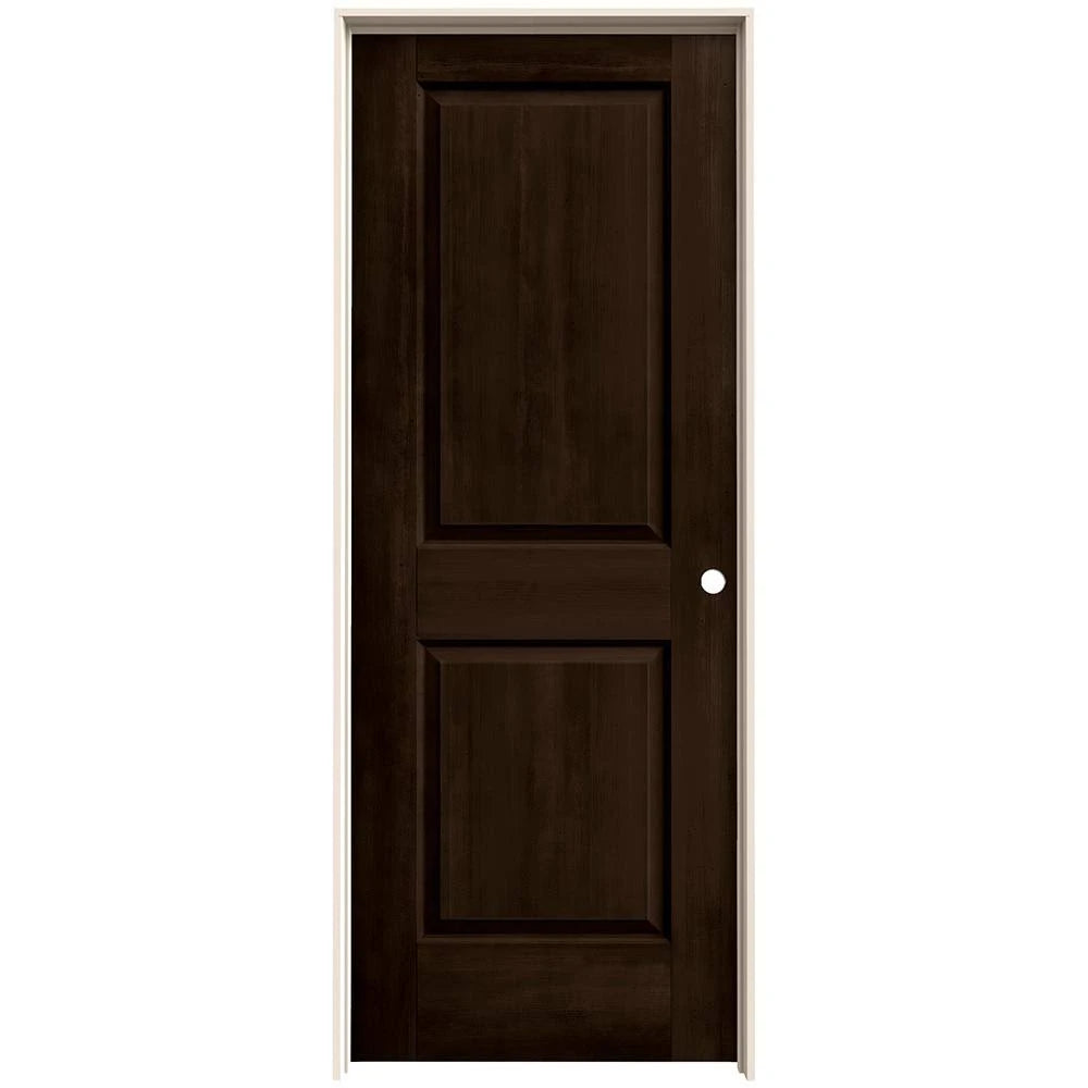 24 in. x 80 in. Espresso Stain Left-Hand Molded Composite MDF Single Prehung Interior Door I3654