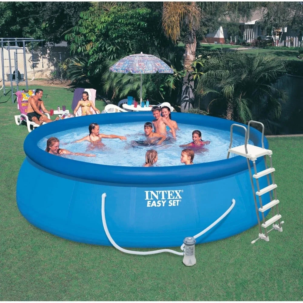 15 x48" Inflatable Pool with Ladder, Pump and Maintenance Kit W721
