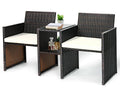 Rattan Loveseat Patio Conversational Set M95198