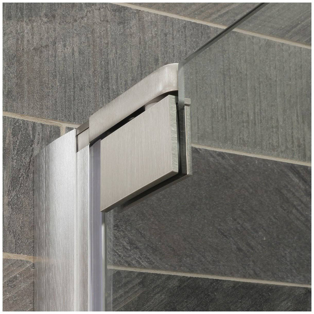 Chrome 34-35W x 72H Pivot Swing-Out Shower Door T591
